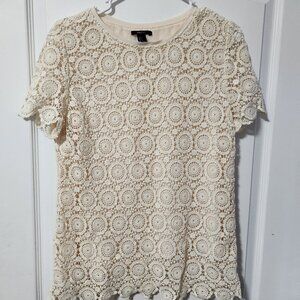 Short Sleeve Crochet Top